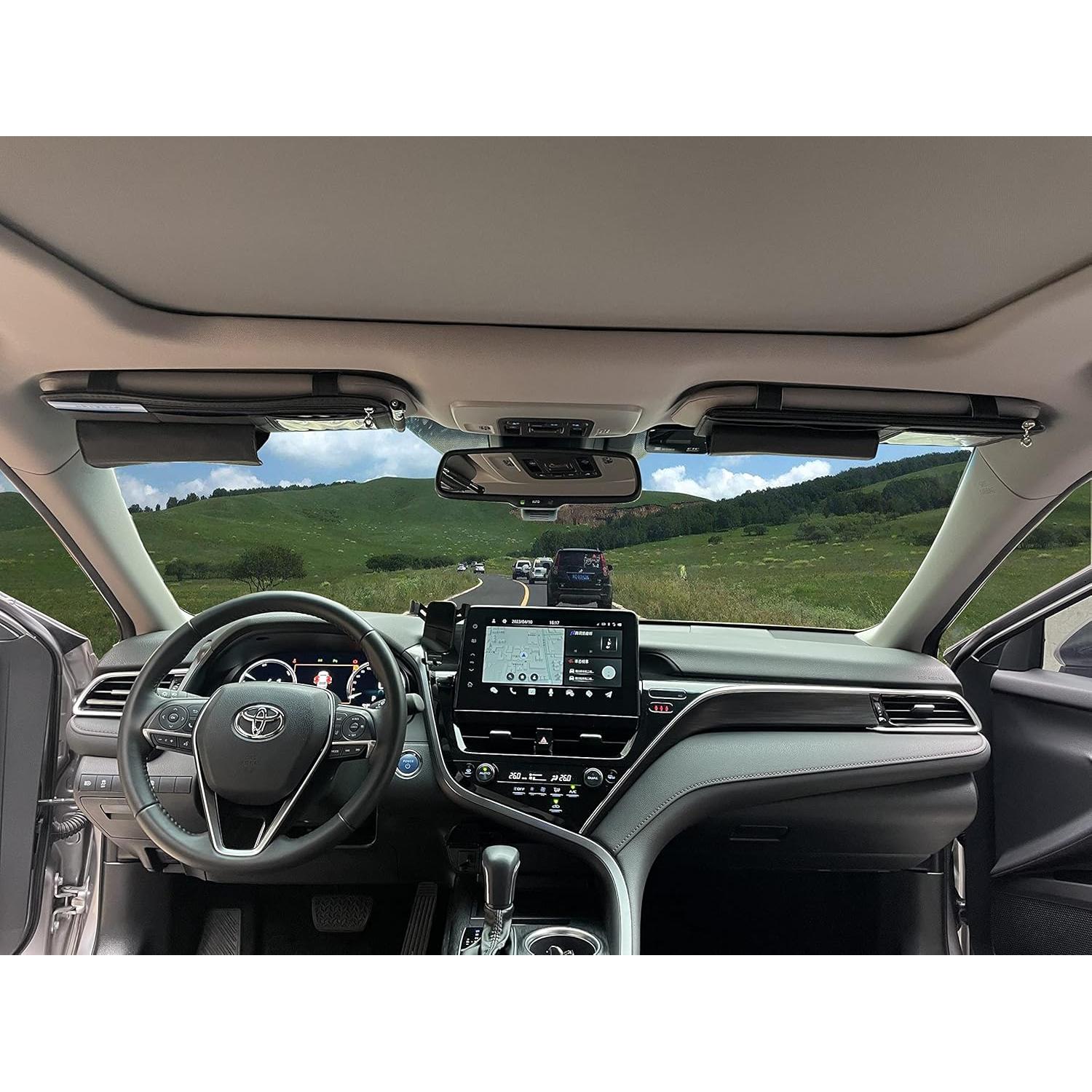 Organizador de Visera de Coche CharlesKeith con Marco de Fotos y Soporte para Gafas - Negro