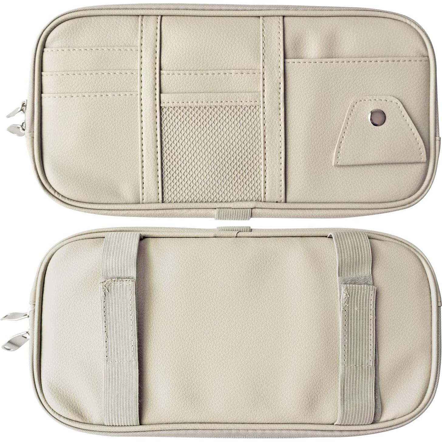 Organizador de Visera de Coche Da by Gris Crema 30x15.5cm