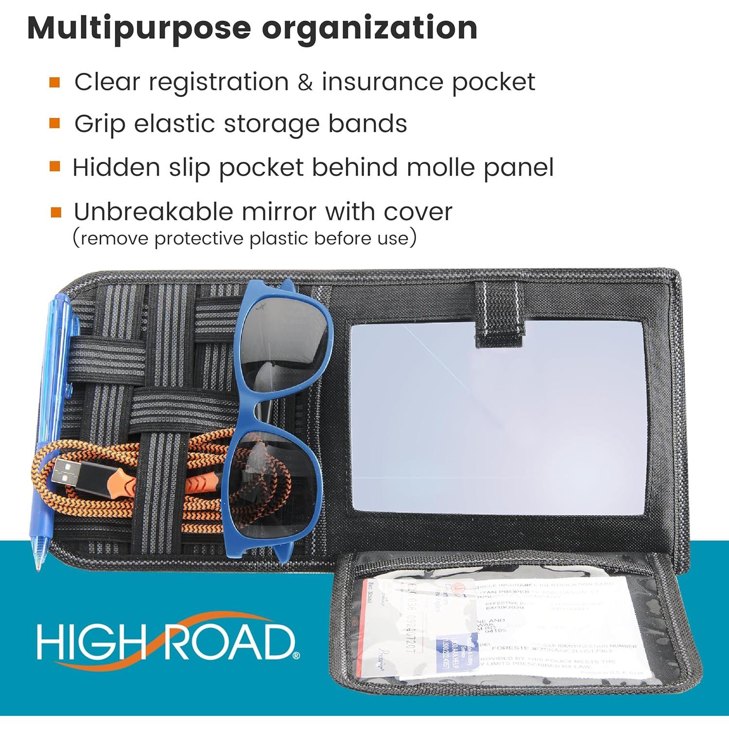 Espejo de Visera Solar High Road con Almacenamiento Molle