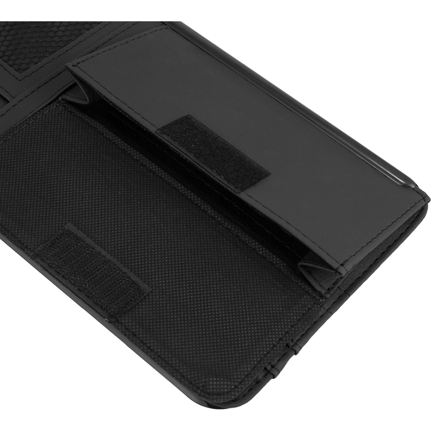 Organizador de Visera Solar X AUTOHAUX para Automóvil Negro