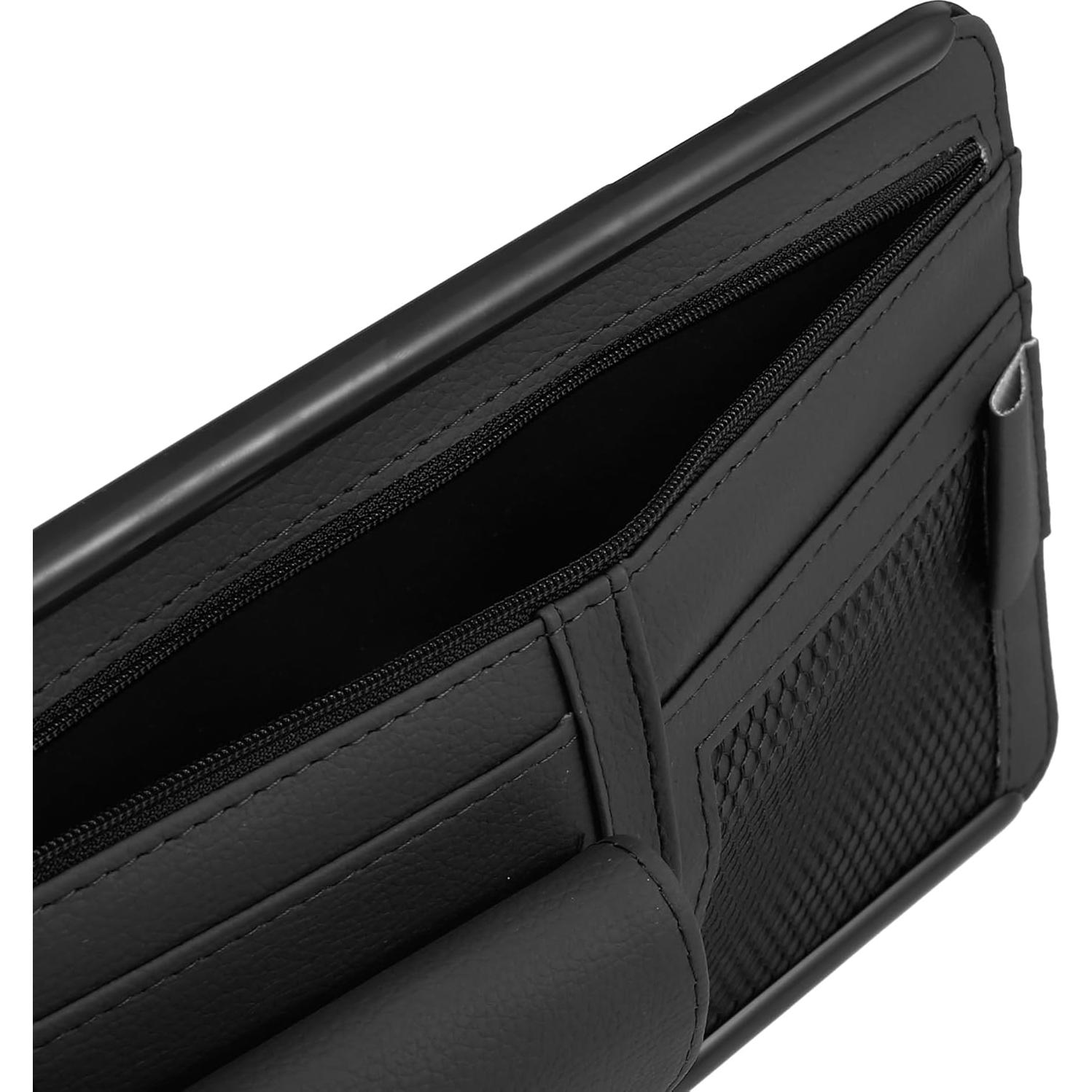 Organizador de Visera Solar X AUTOHAUX para Automóvil Negro