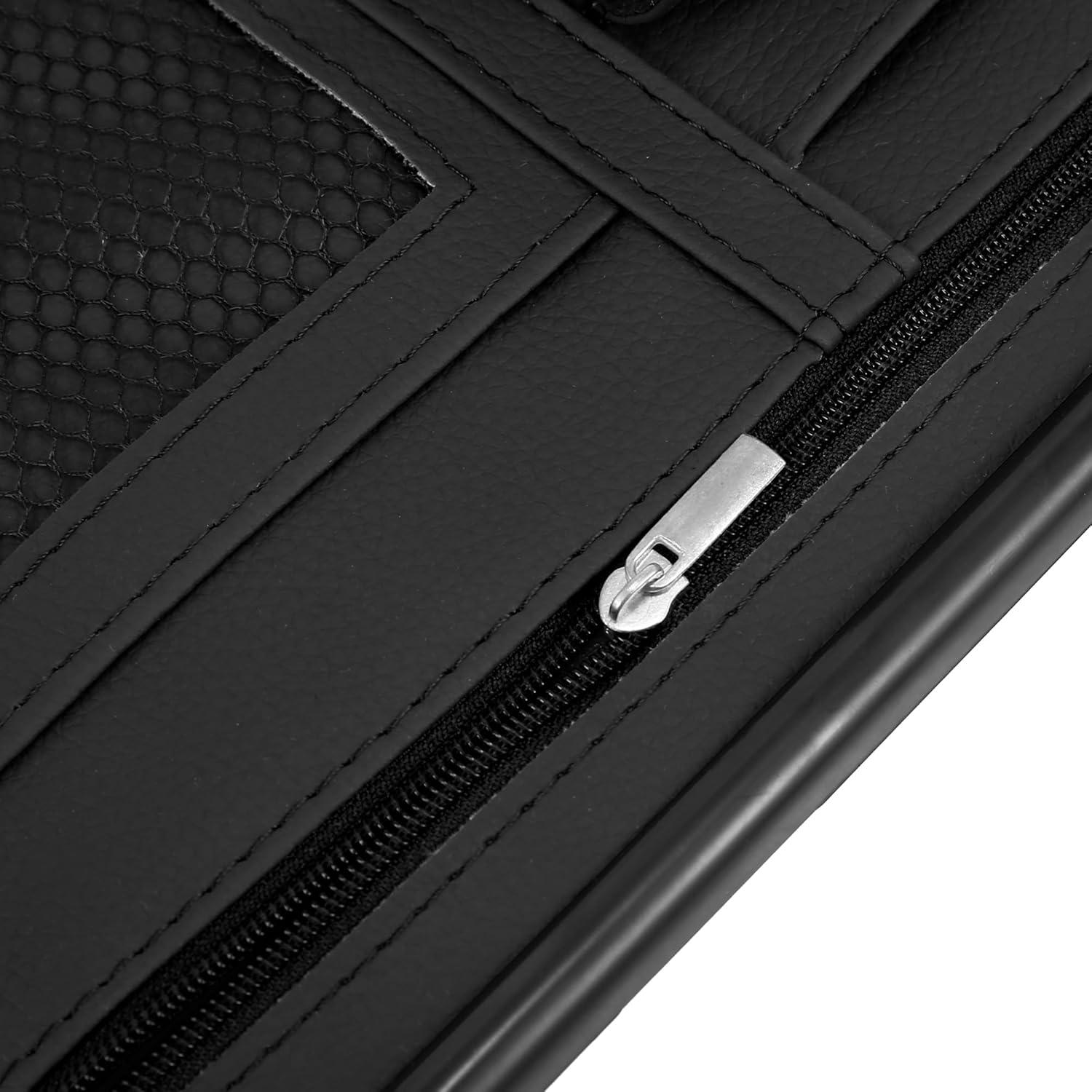 Organizador de Visera Solar X AUTOHAUX para Automóvil Negro