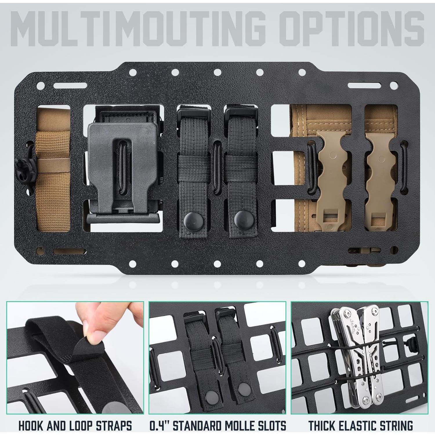 Organizador de Visera de Coche LIVANS Molle Rígido 30.5x16cm