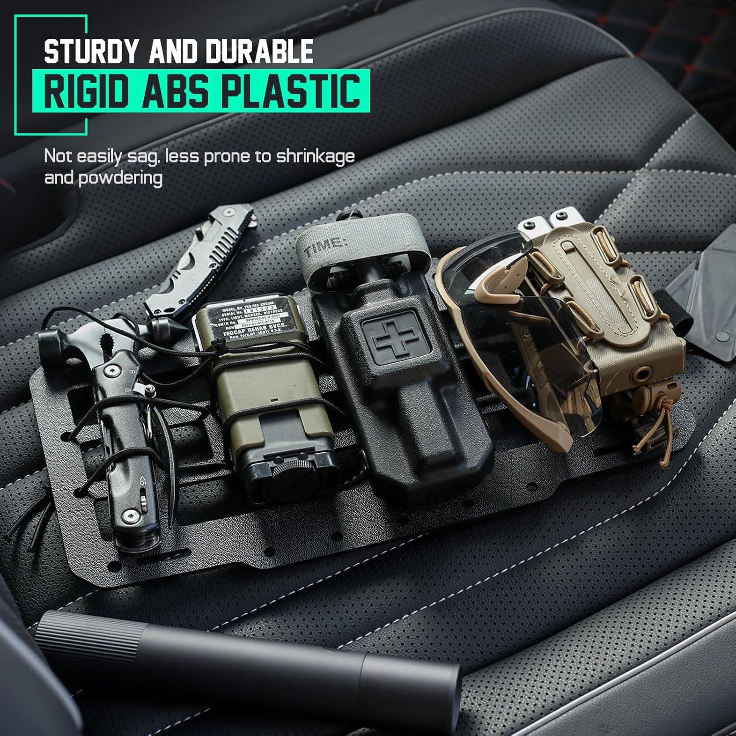 Organizador de Visera de Coche LIVANS Molle Rígido 30.5x16cm