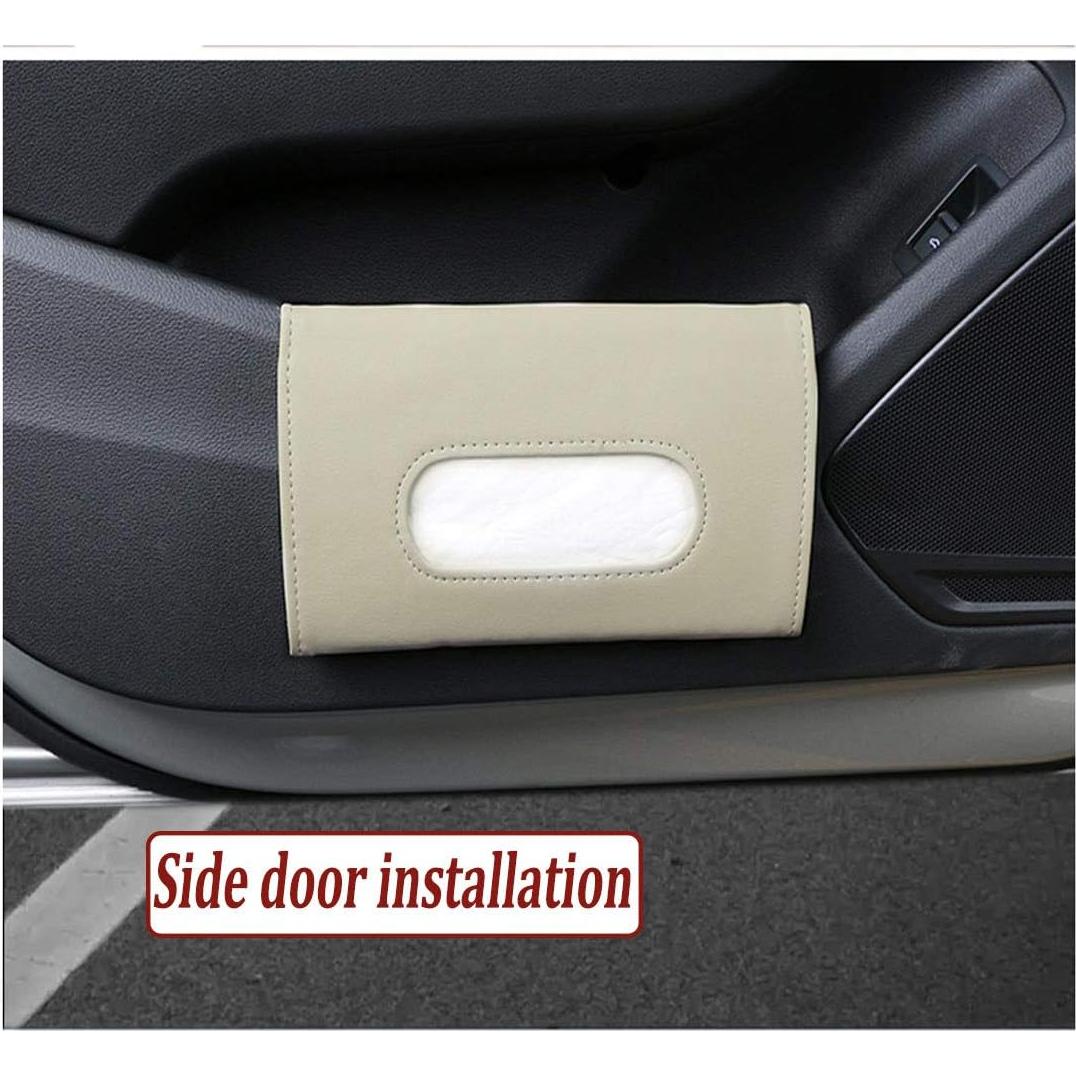 Soporte de Pañuelos para Coche SEMBEM Beige - Dispensador Universal