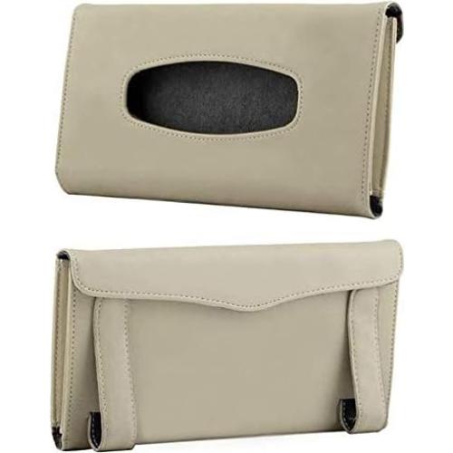 Soporte de Pañuelos para Coche SEMBEM Beige - Dispensador Universal