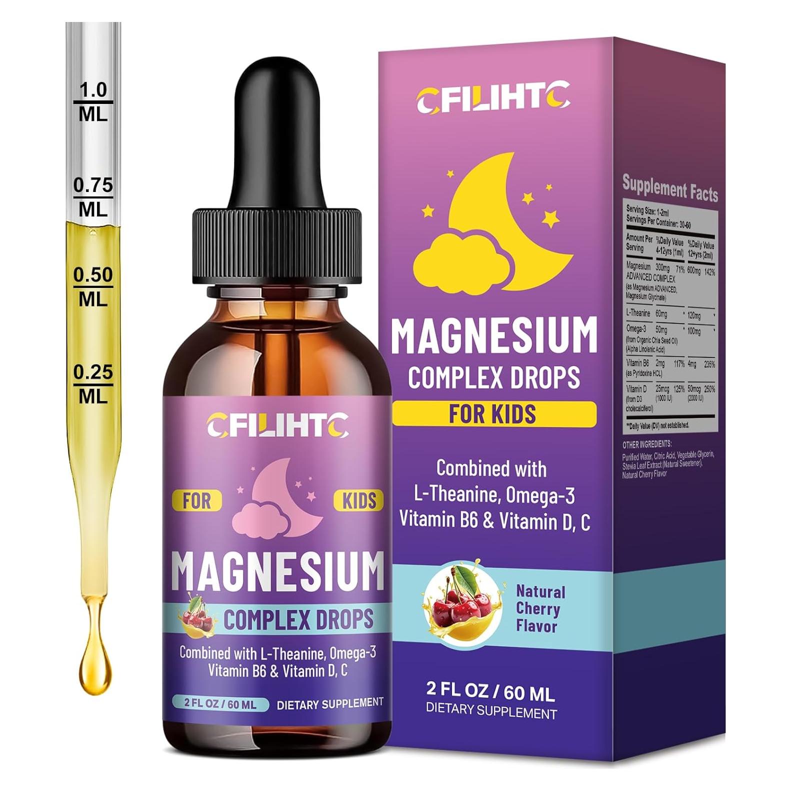 Gotas Líquidas de Magnesio Glicinato CFILIHTC 59.15 ml Cereza