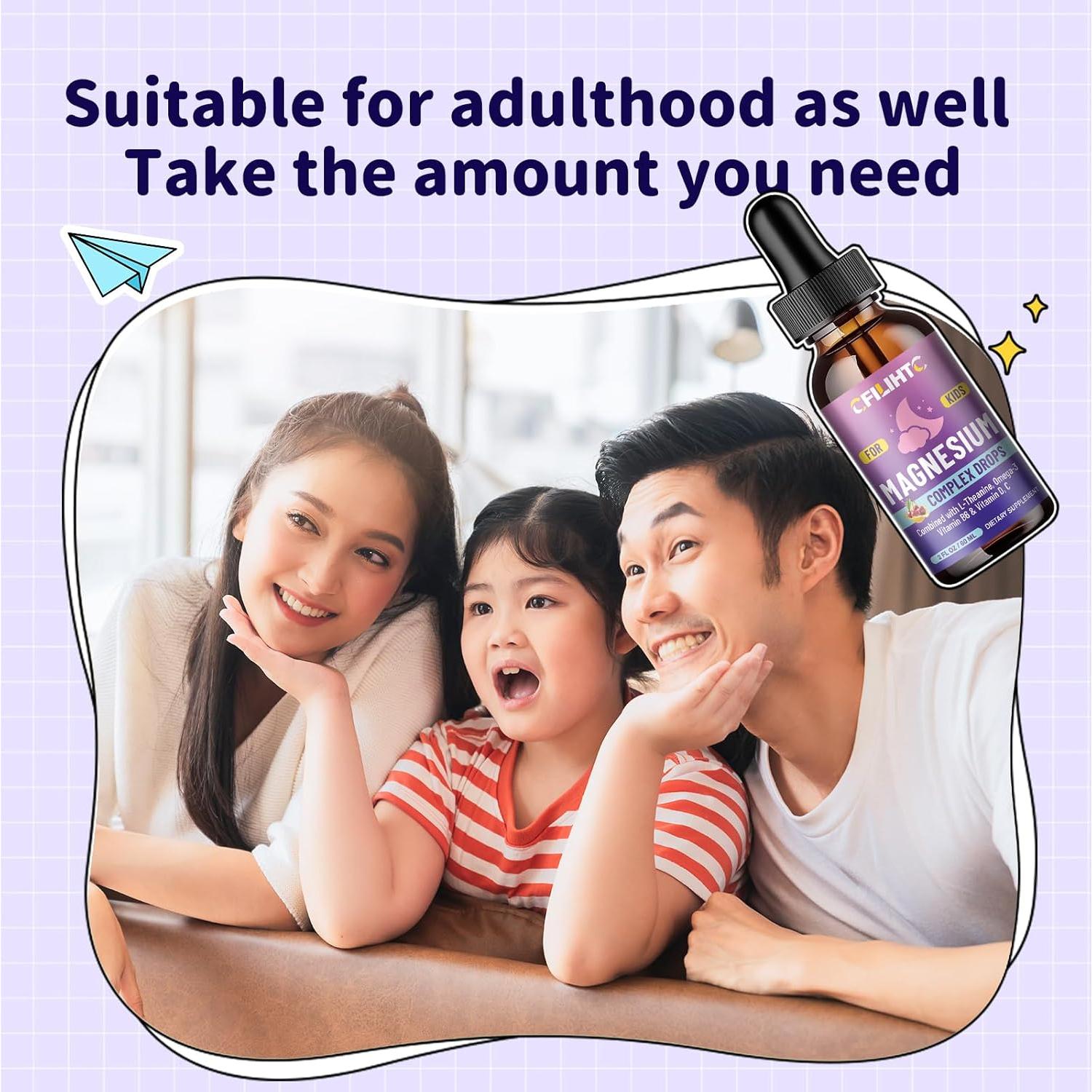 Gotas Líquidas de Magnesio Glicinato CFILIHTC 59.15 ml Cereza