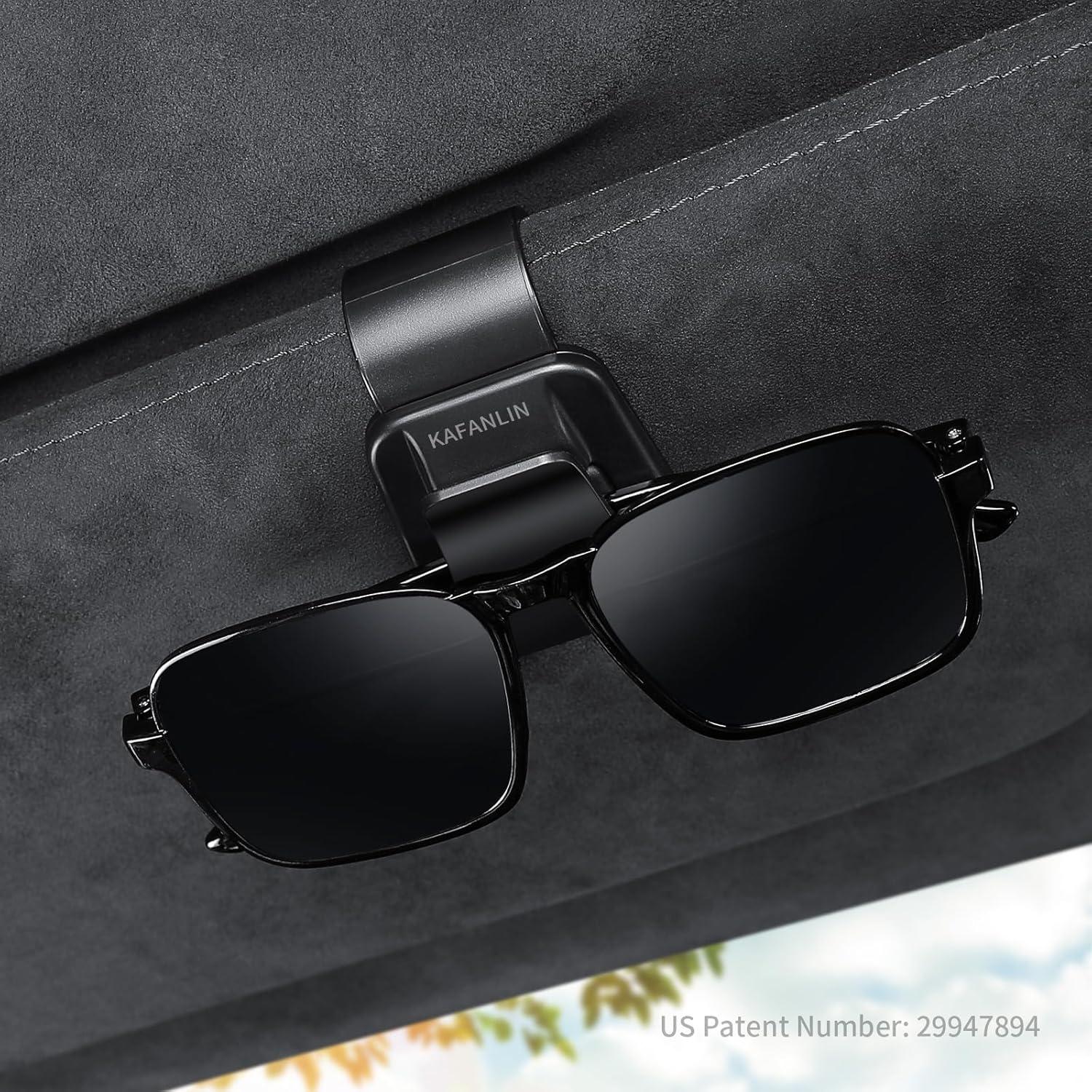 Paquete de 2 Clips Sujetagafas KAFANLIN para Visera de Coche