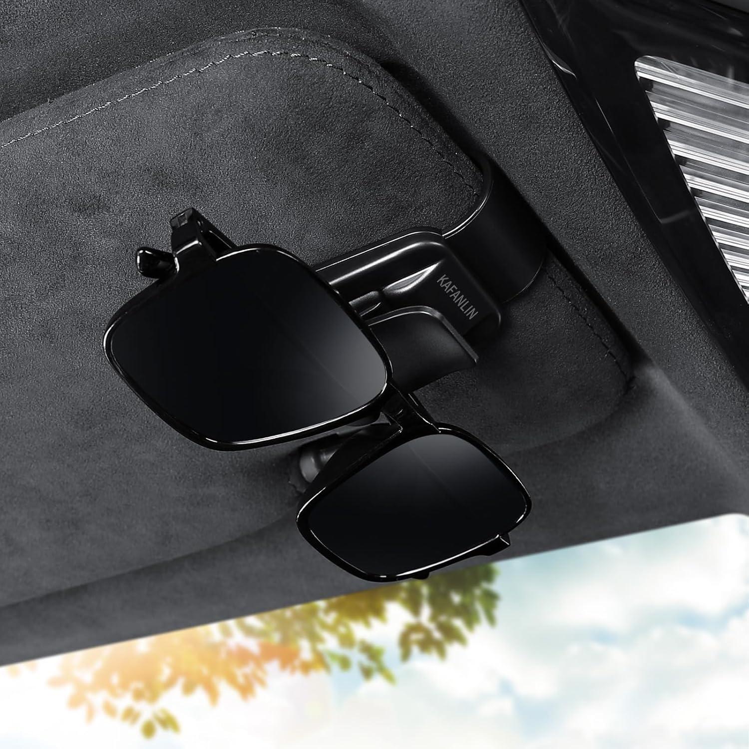 Paquete de 2 Clips Sujetagafas KAFANLIN para Visera de Coche