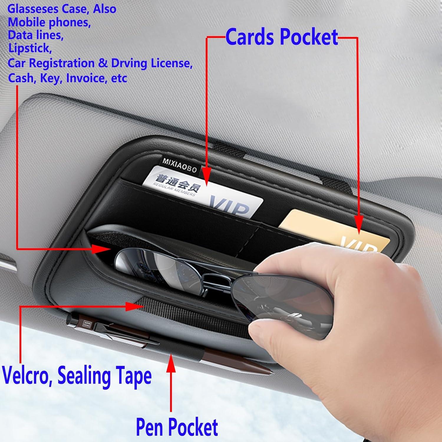 Organizador de Visera de Coche Aturmon - Multi-funcional 22x16.5cm