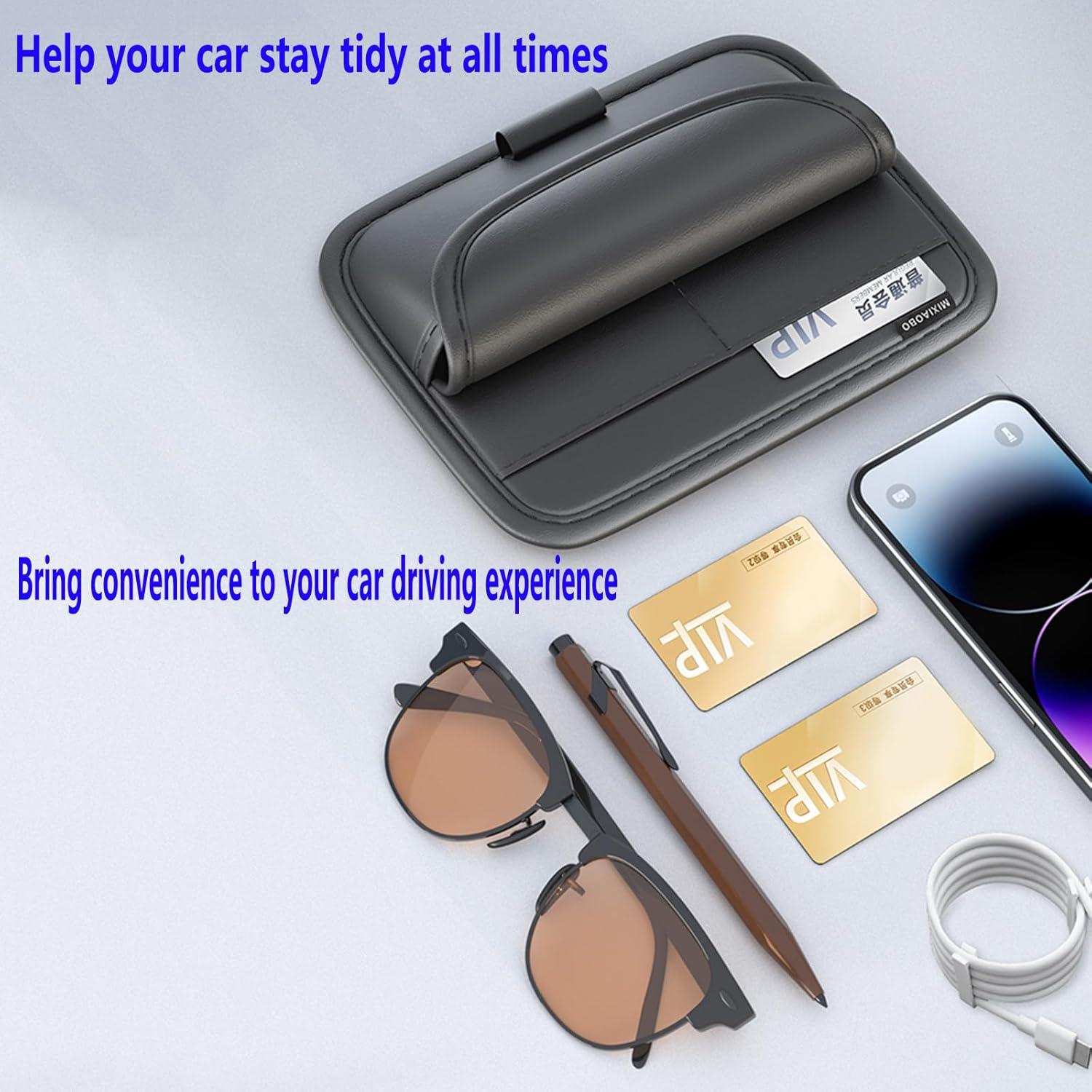 Organizador de Visera de Coche Aturmon - Multi-funcional 22x16.5cm