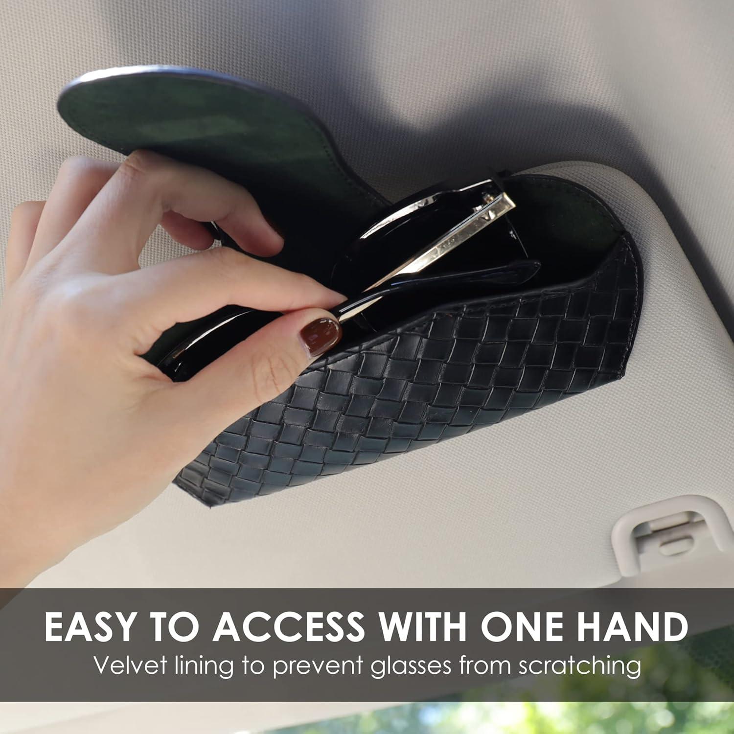 Soporte para Gafas de Sol KINIVA Negro - Estuche Cuero Vegano