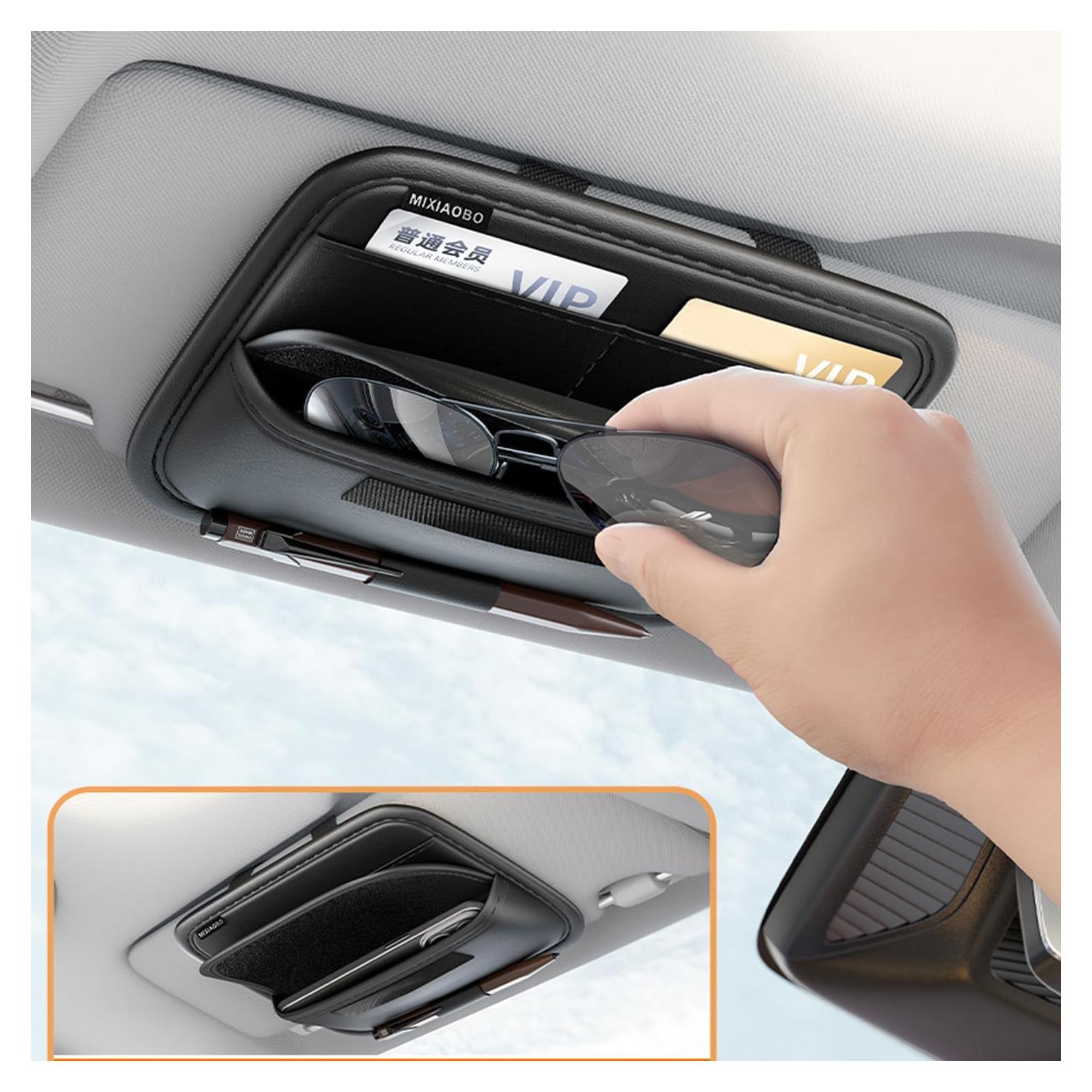 Soporte de Gafas de Sol iLulala para Visera de Coche Negro