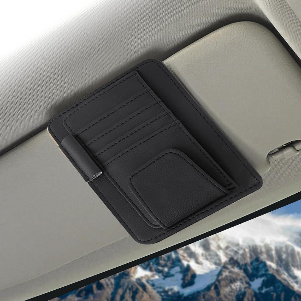 Organizador de Visera de Auto Lecctso Negro 15x12 cm
