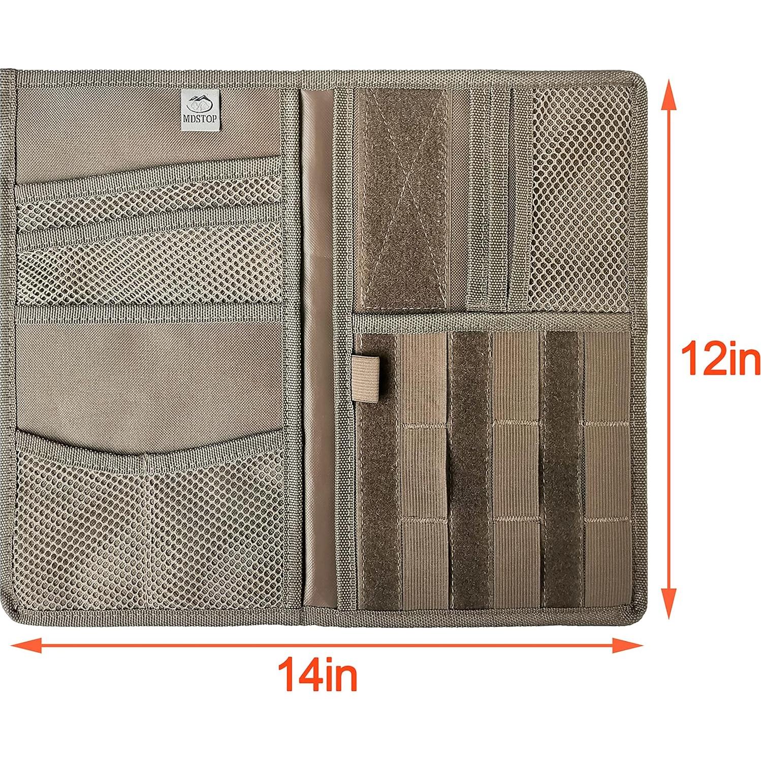 Organizador de Visera Molle MDSTOP Caqui 35.56x30.48cm