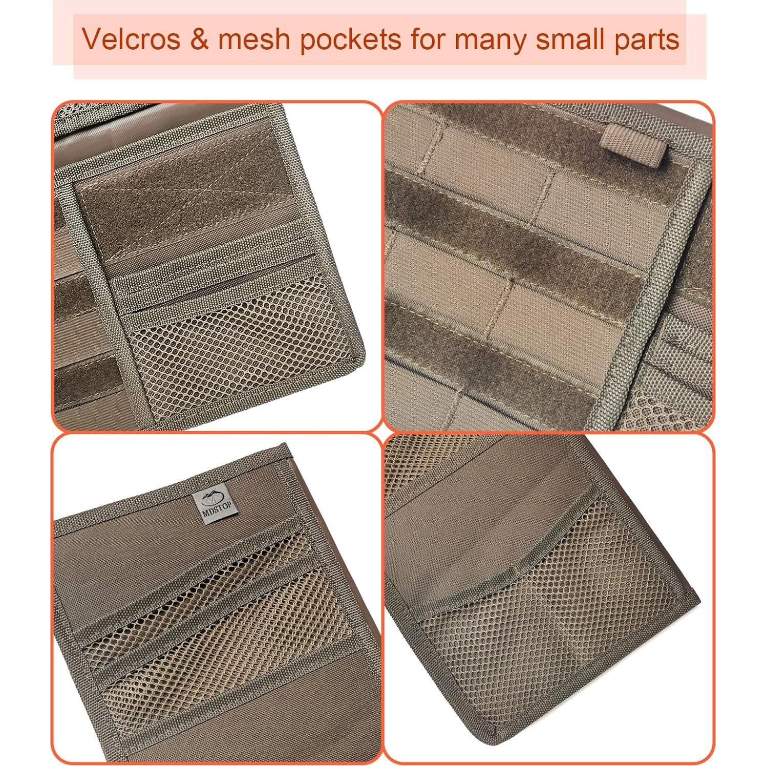 Organizador de Visera Molle MDSTOP Caqui 35.56x30.48cm