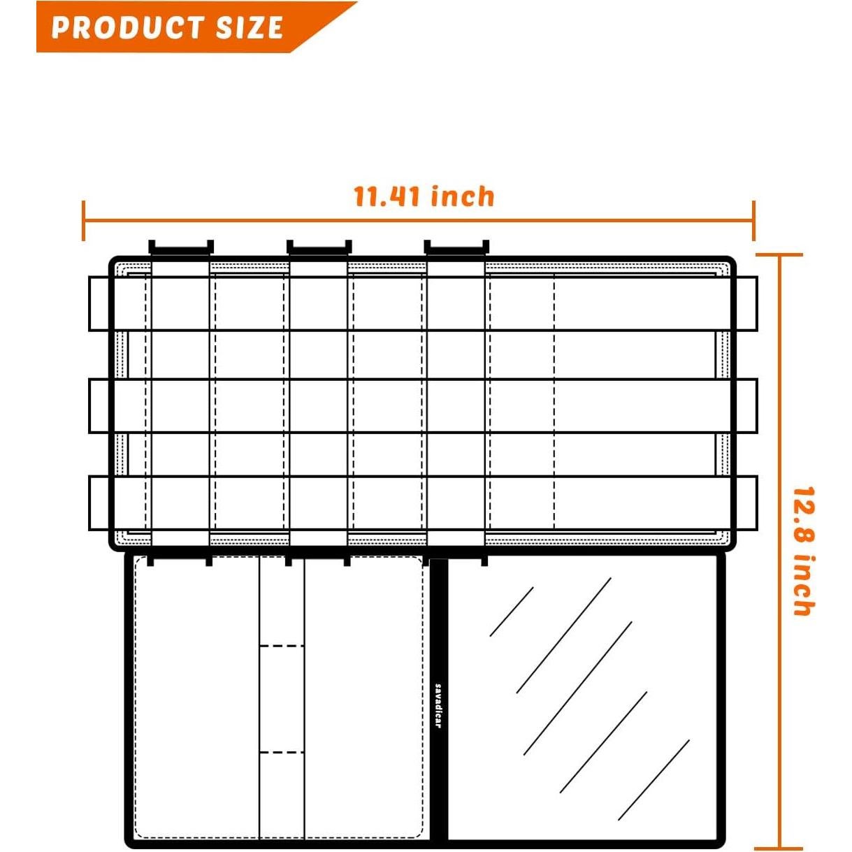 Organizador de Visera Táctica Savadicar para Jeep Wrangler 2007-2023