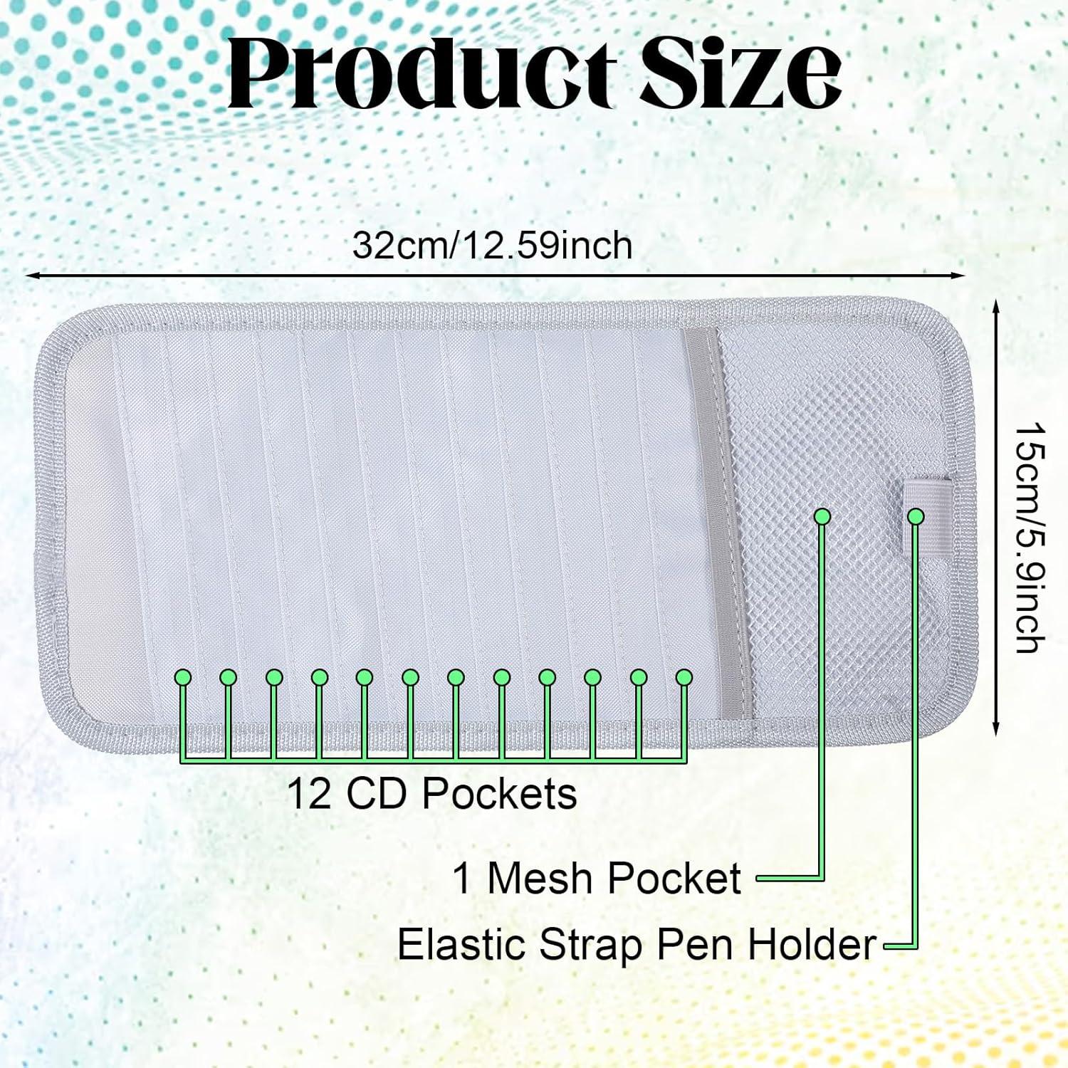 Soporte para CD de coche BOHUIZ - Organizador de visera gris