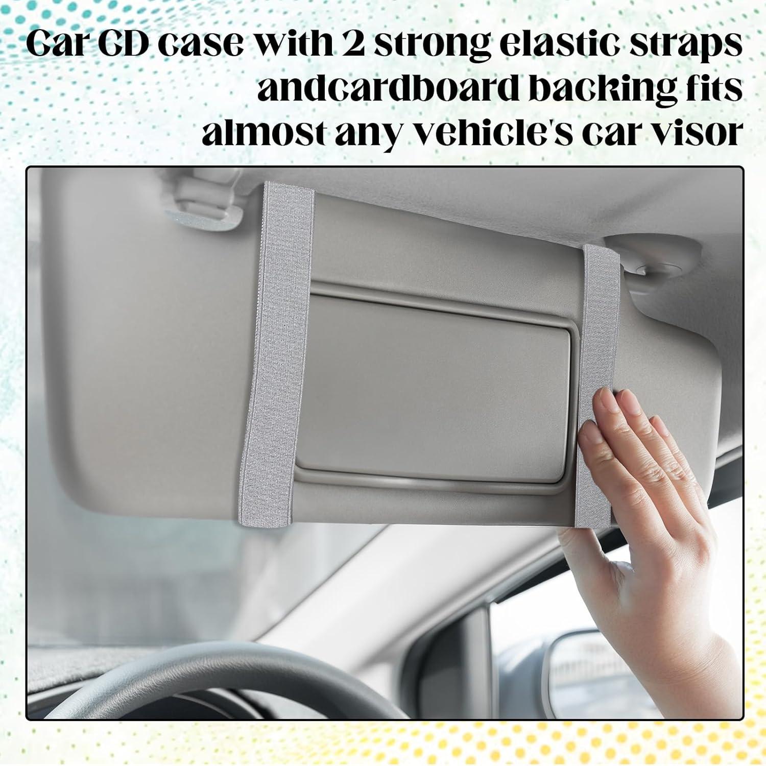 Soporte para CD de coche BOHUIZ - Organizador de visera gris