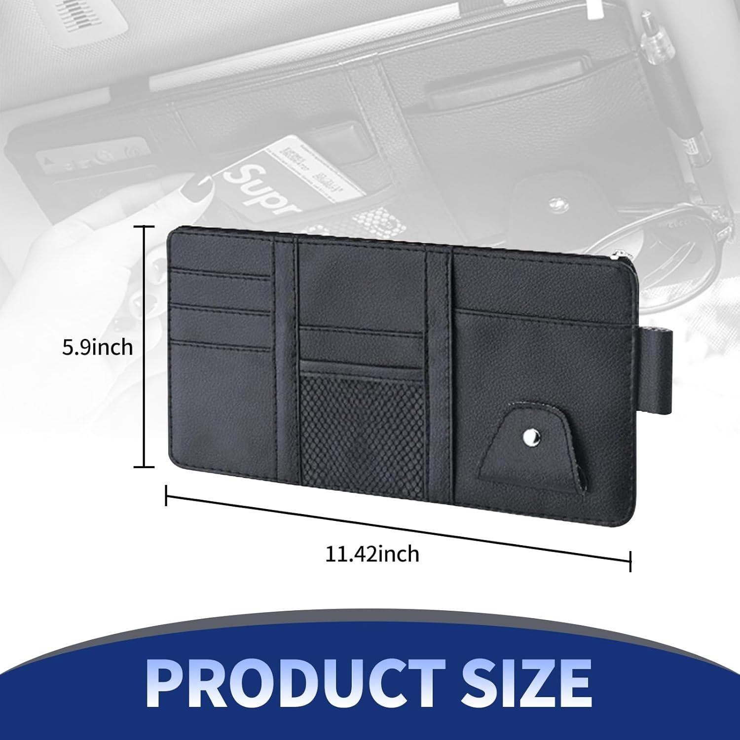 Organizador de Visera de Coche Flygun FUNZJJ01BL Negro