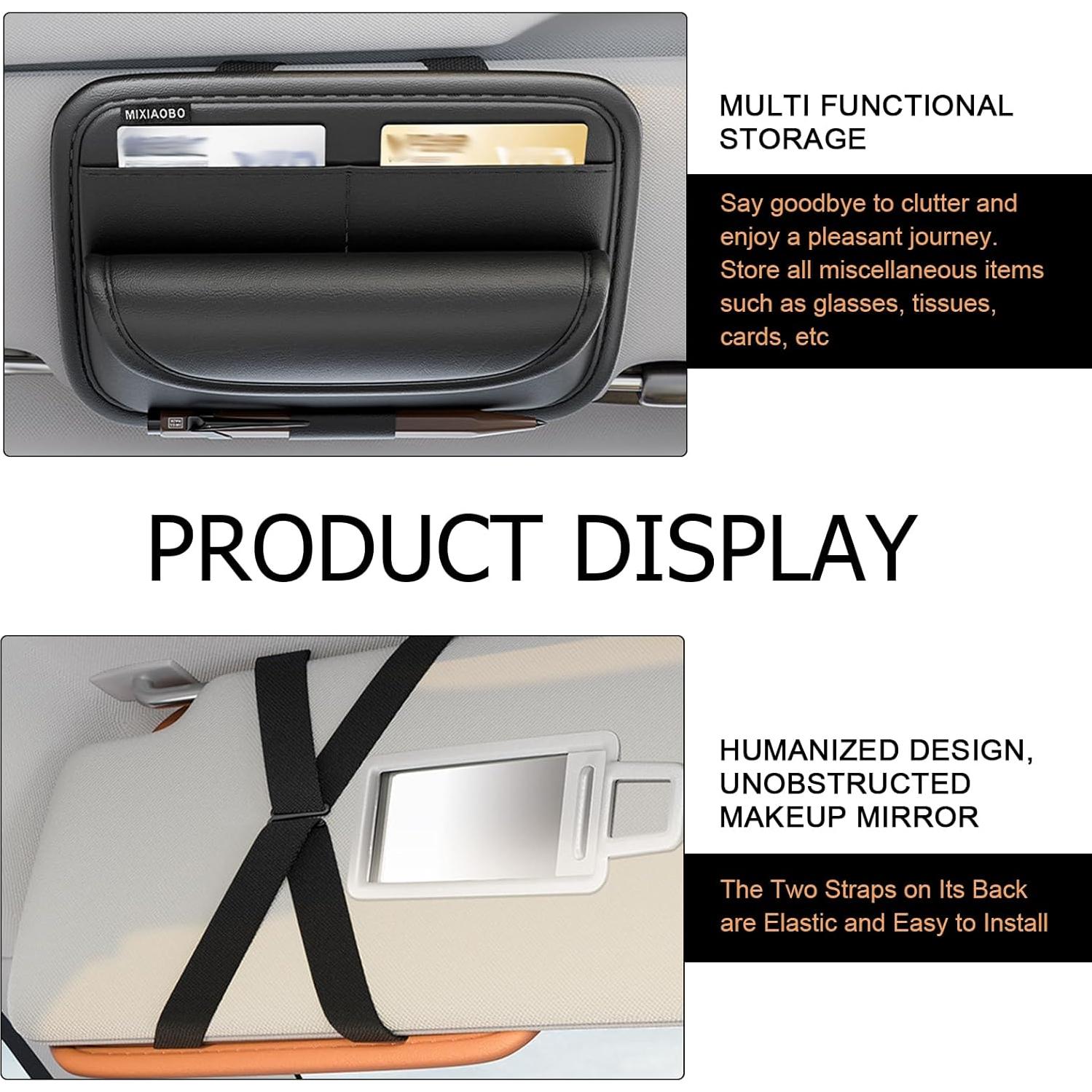 Organizador de Visera de Coche Shakas con Múltiples Bolsillos