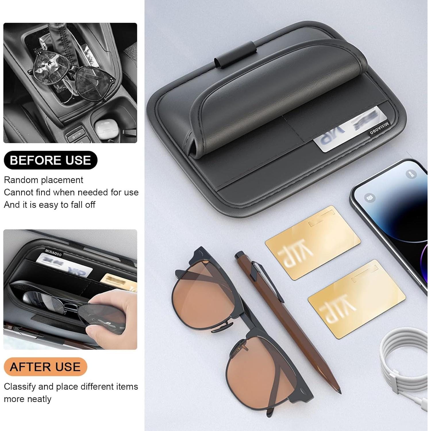 Organizador de Visera de Coche Shakas con Múltiples Bolsillos