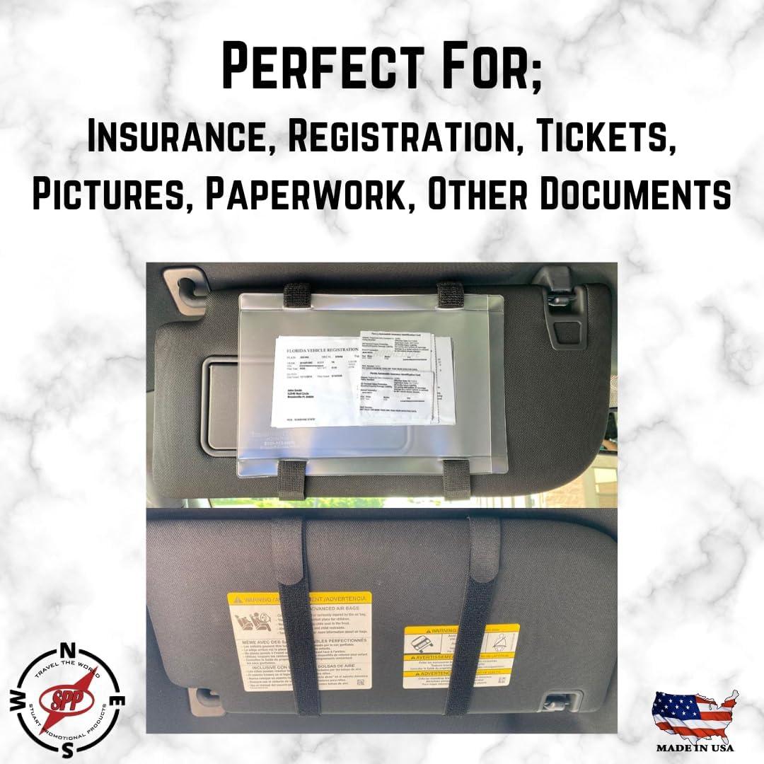 Soporte para Documentos de Auto Stuart - Negro - Almacenaje Seguro