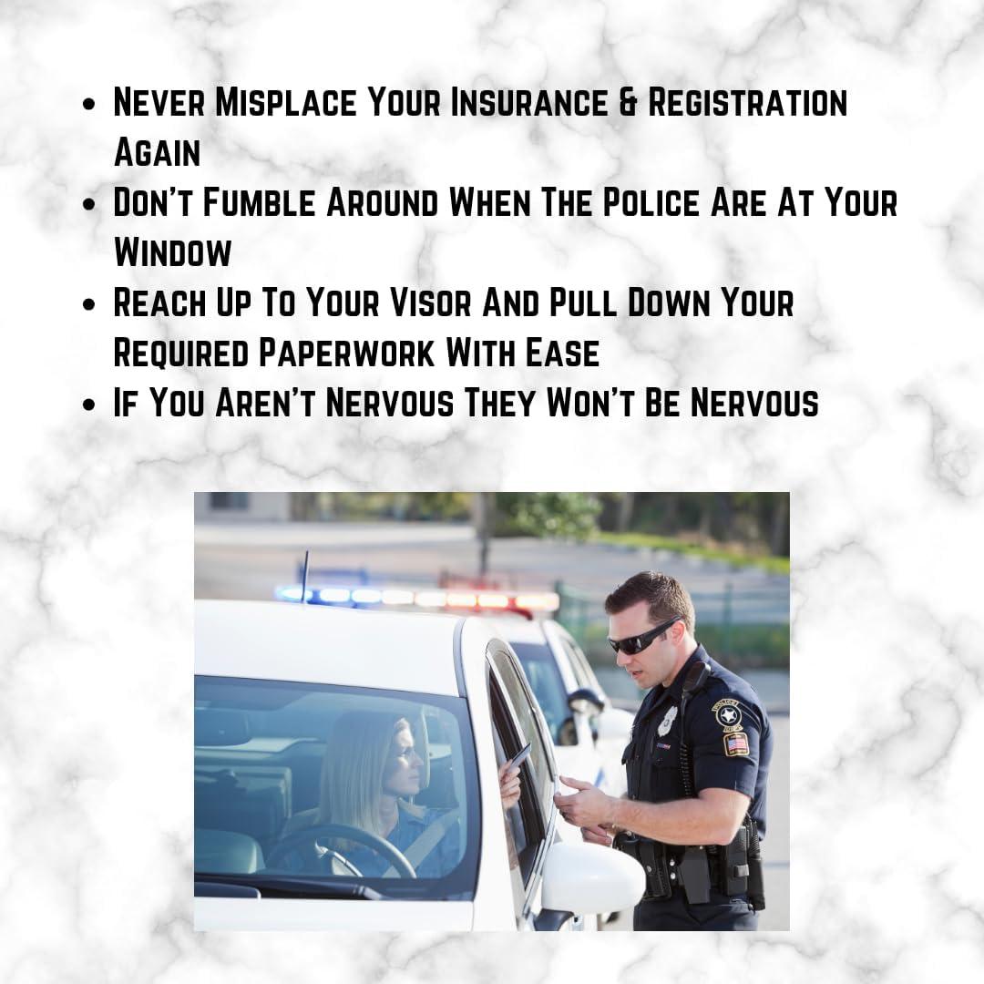 Soporte para Documentos de Auto Stuart - Negro - Almacenaje Seguro