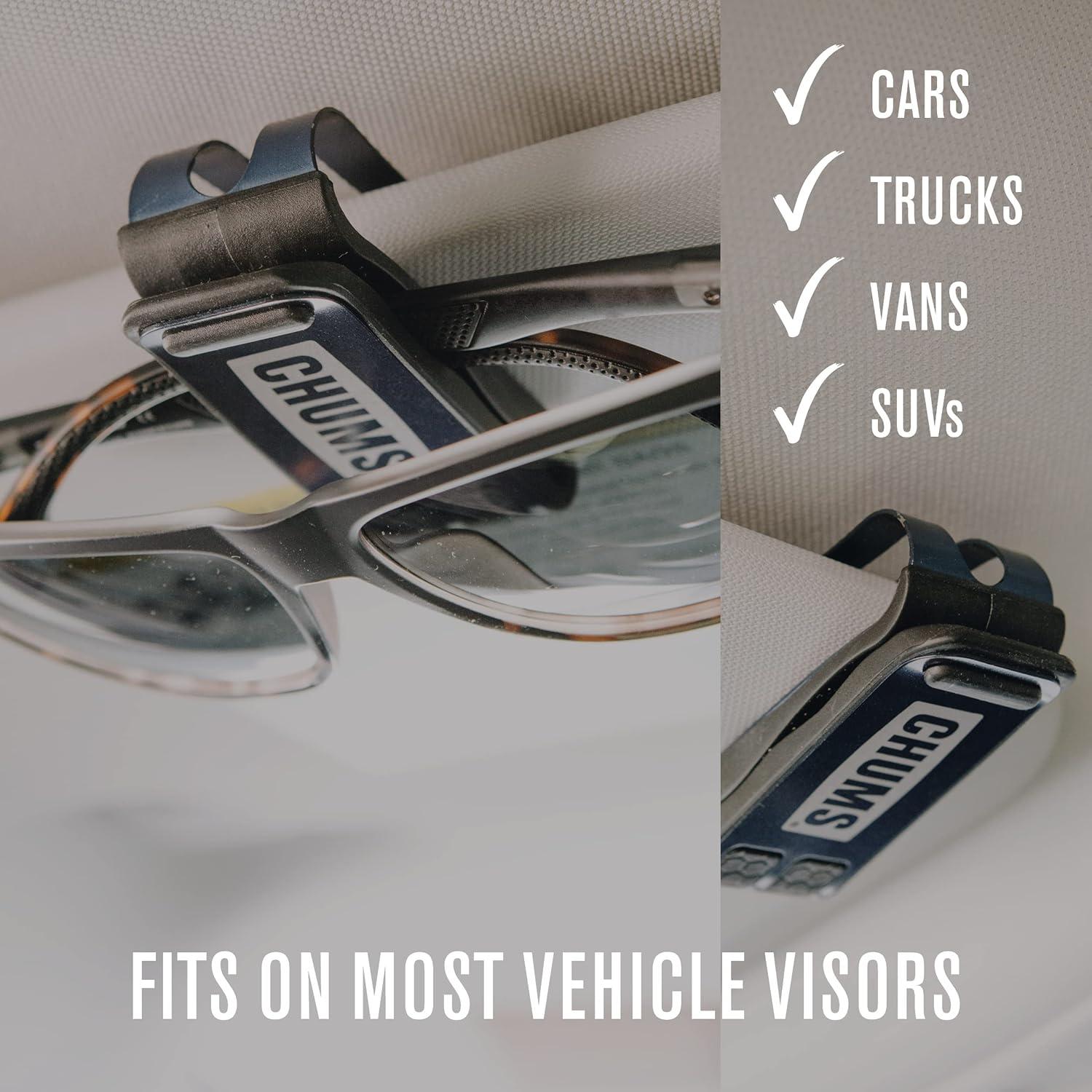 Chums Glasshopper Clip - Soporte de gafas para visera Plata