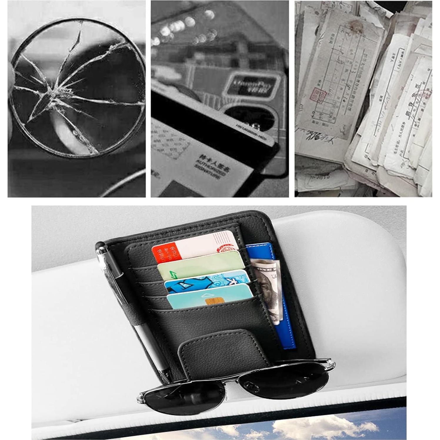 Organizador de Visera de Sol SADYFON Negro Mini 15.5x12.5cm