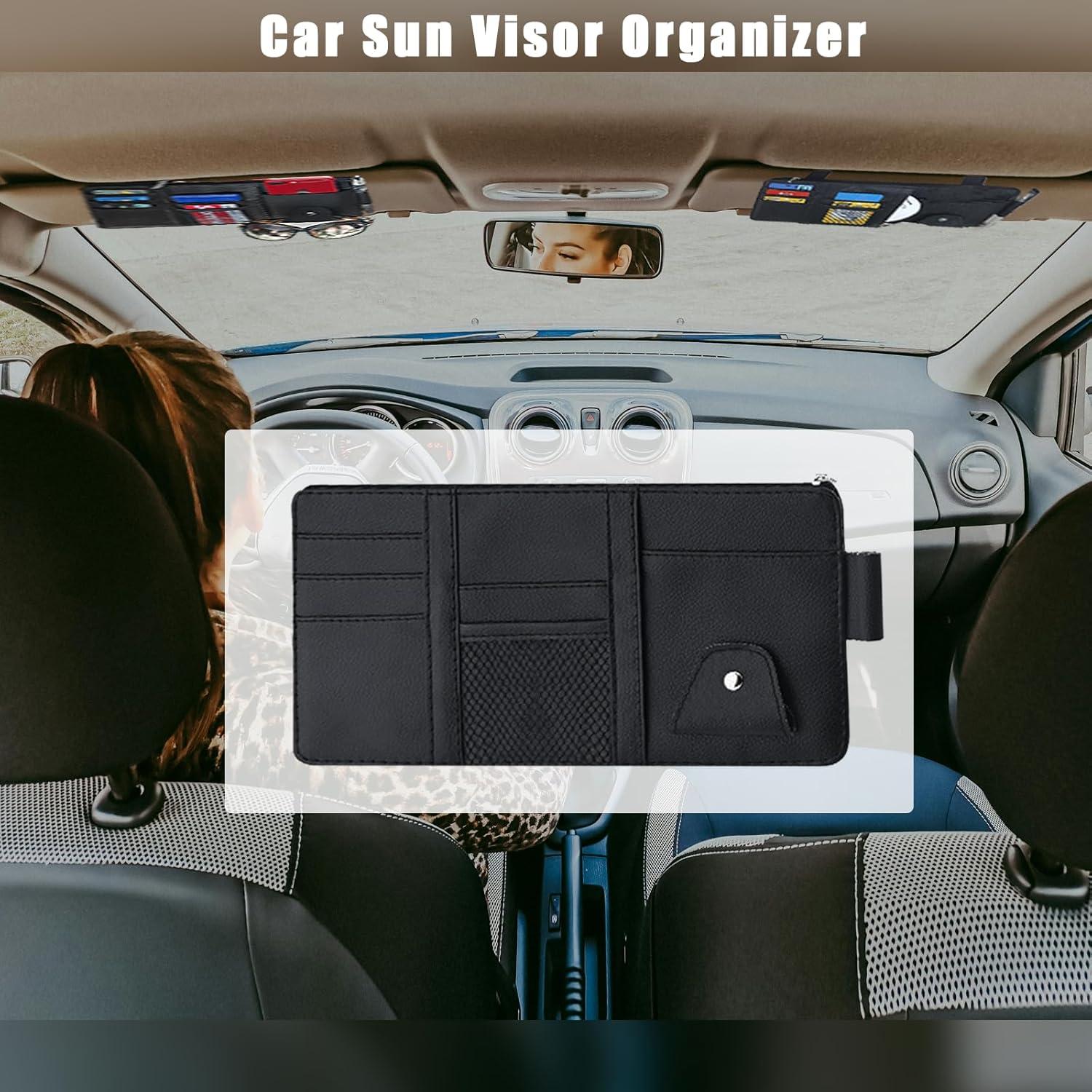 Organizador de Visera de Coche MOODKEY Negro 29.2x14.7cm