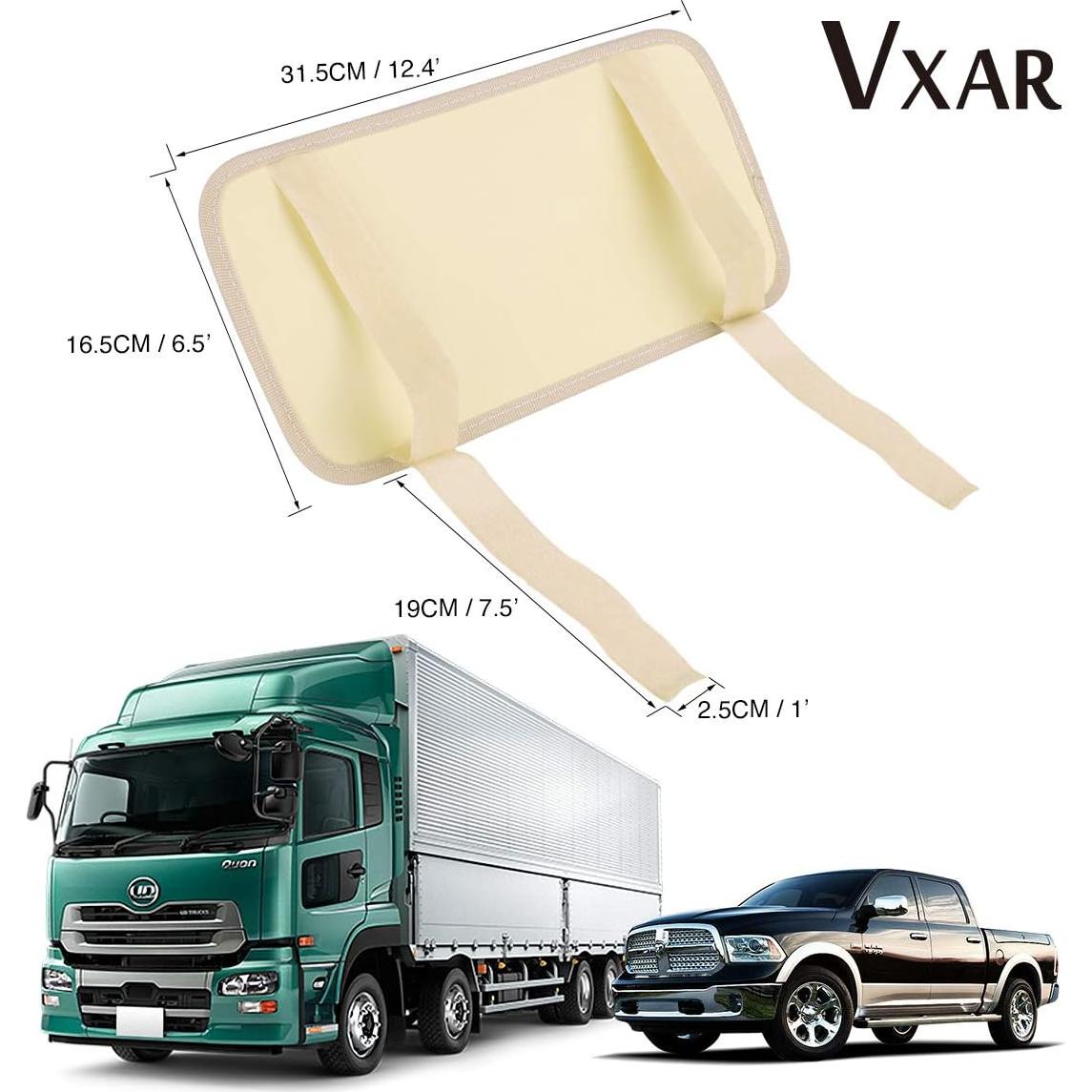 Organizador de Visera de Sol VXAR Beige 3 Mallas para Auto