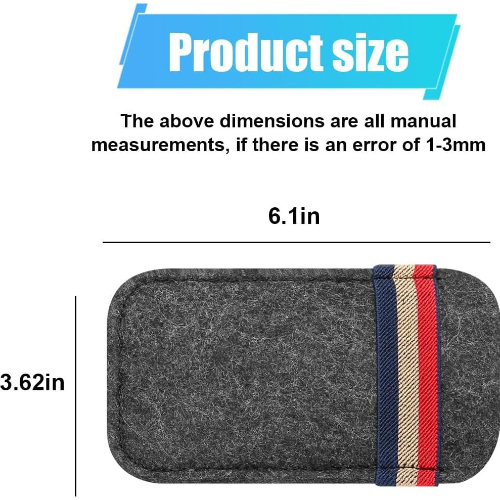 Organizador de Visera de Coche DUSCOKE Fieltro Gris 15.5x9.2cm