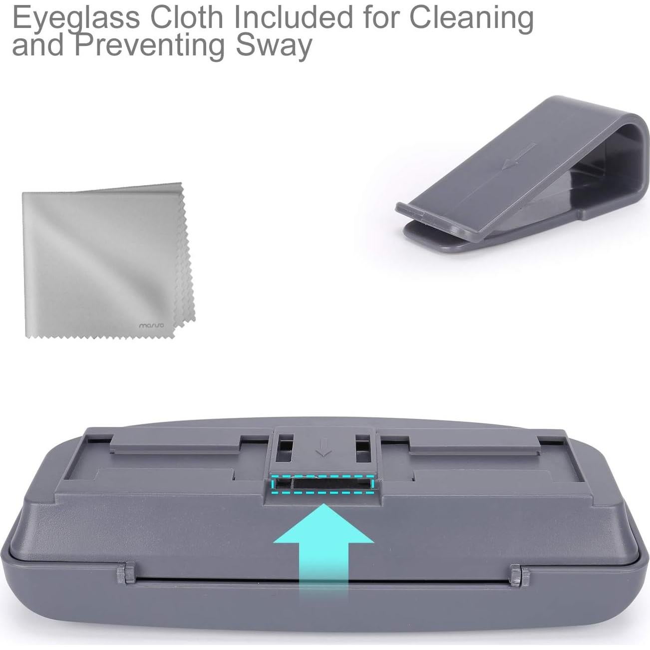 Estuche para Gafas de Sol MOSISO Gris Espacial Universal ABS