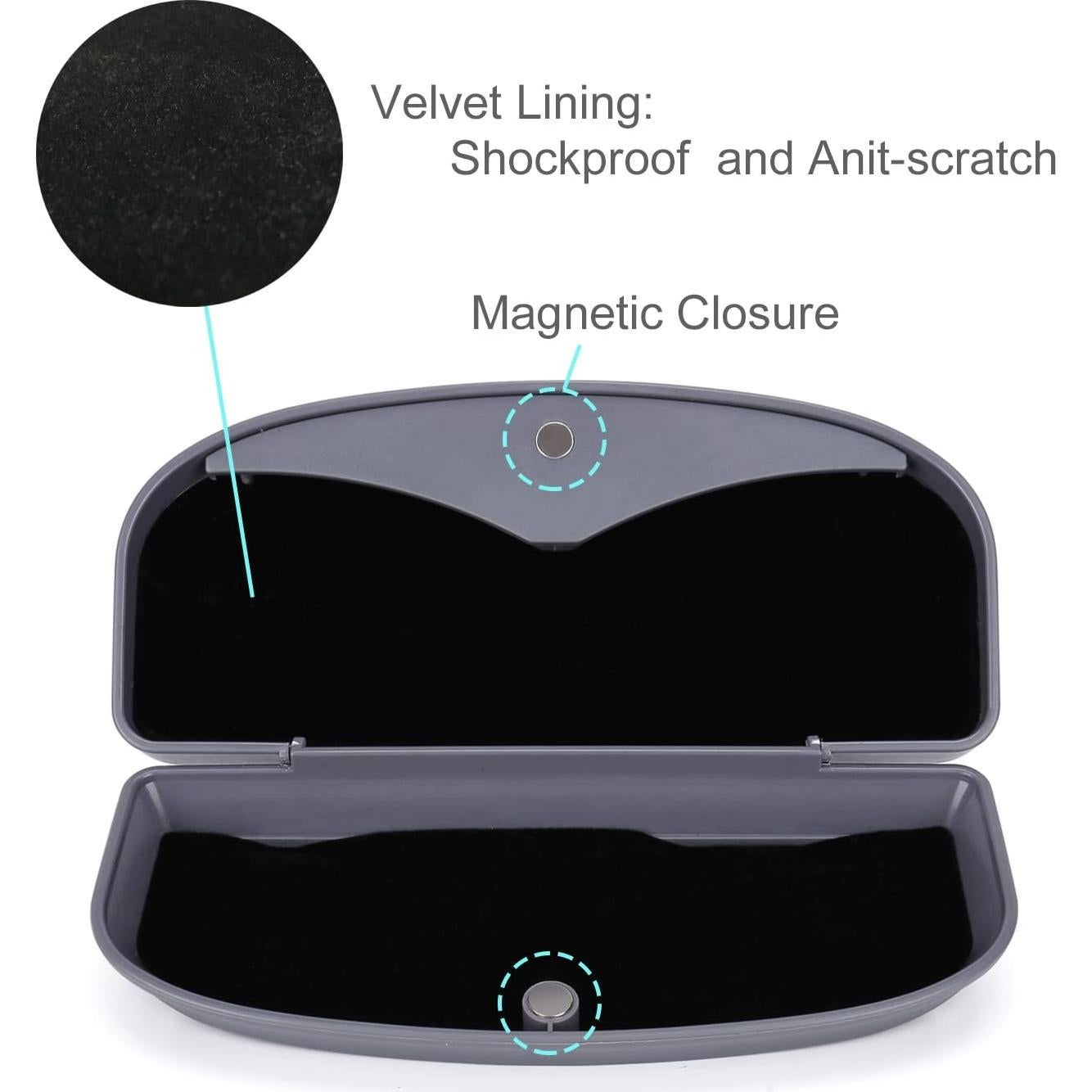 Estuche para Gafas de Sol MOSISO Gris Espacial Universal ABS