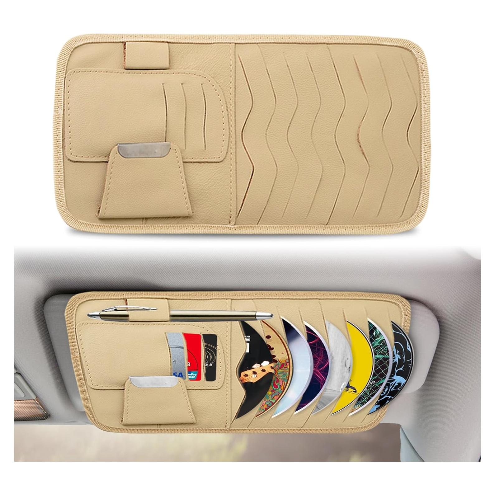 Organizador de Visera de Coche RBOKO con Soporte para Gafas