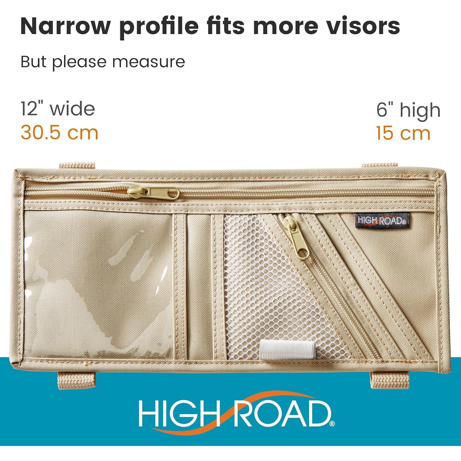 Organizador de Visera de Coche High Road PVBLACK con Bolsillos