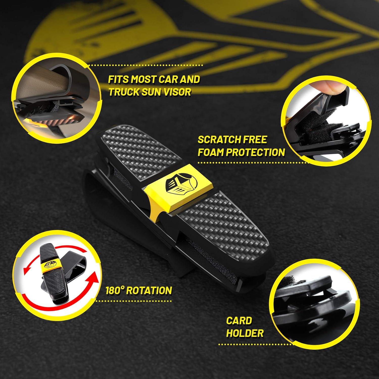 Soporte de Gafas de Sol BLUPOND para Coche - Clip Universal