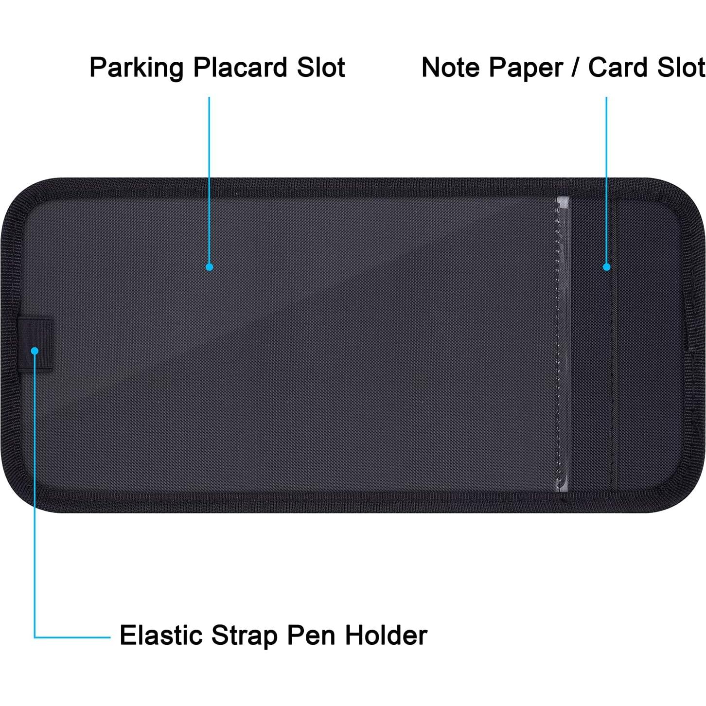 Soporte de Tarjeta de Discapacidad Wisdompro para Auto - Negro