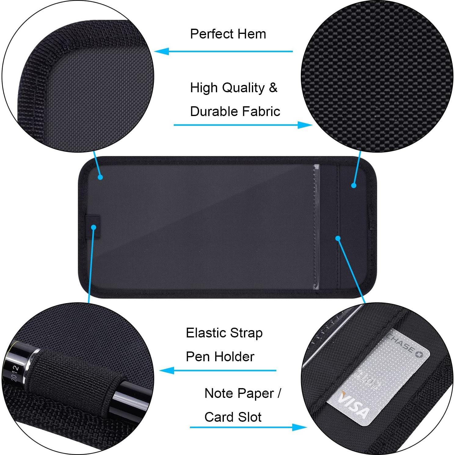 Soporte de Tarjeta de Discapacidad Wisdompro para Auto - Negro
