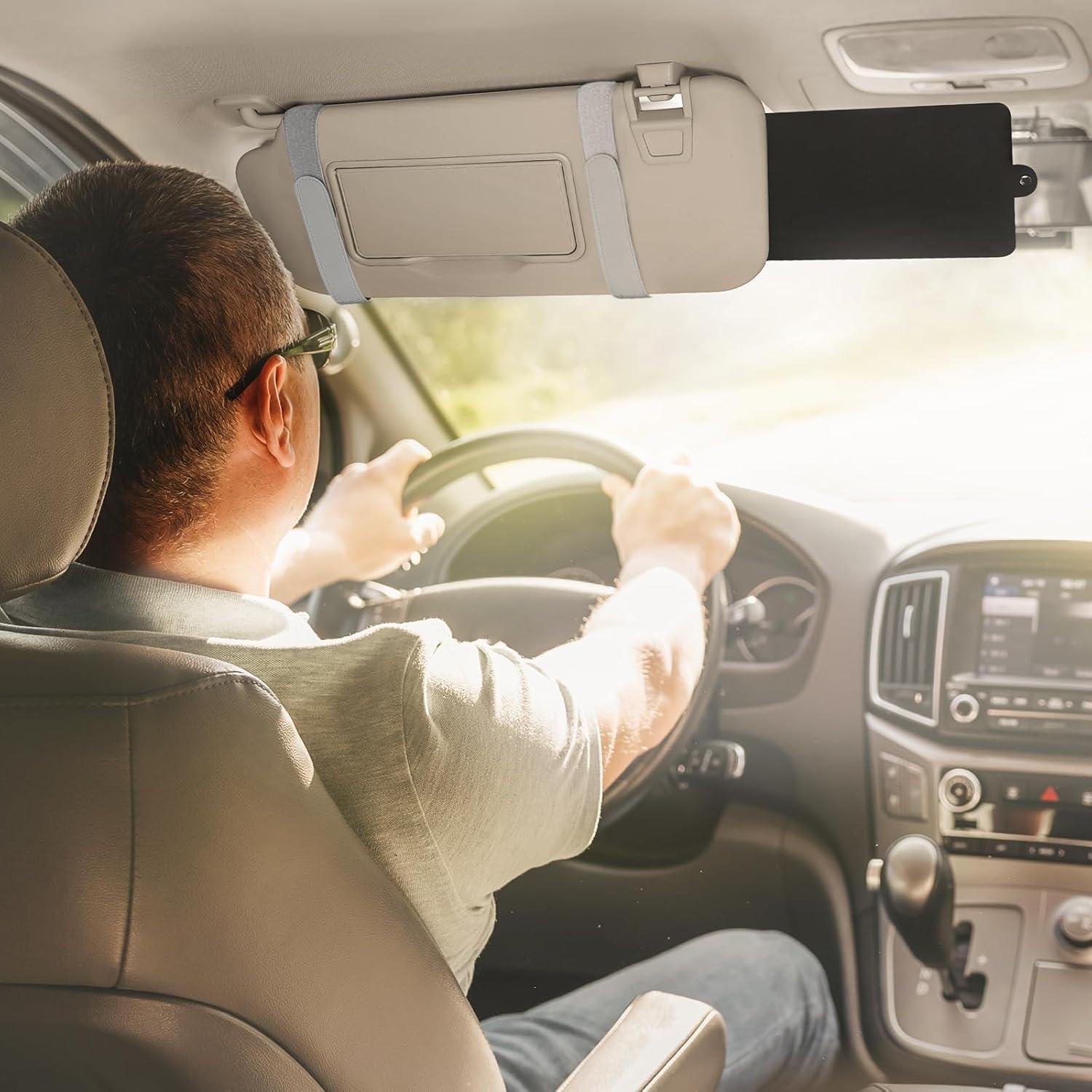 Extensor de Visera Solar SEG Direct Gris con Sostenedor de Gafas