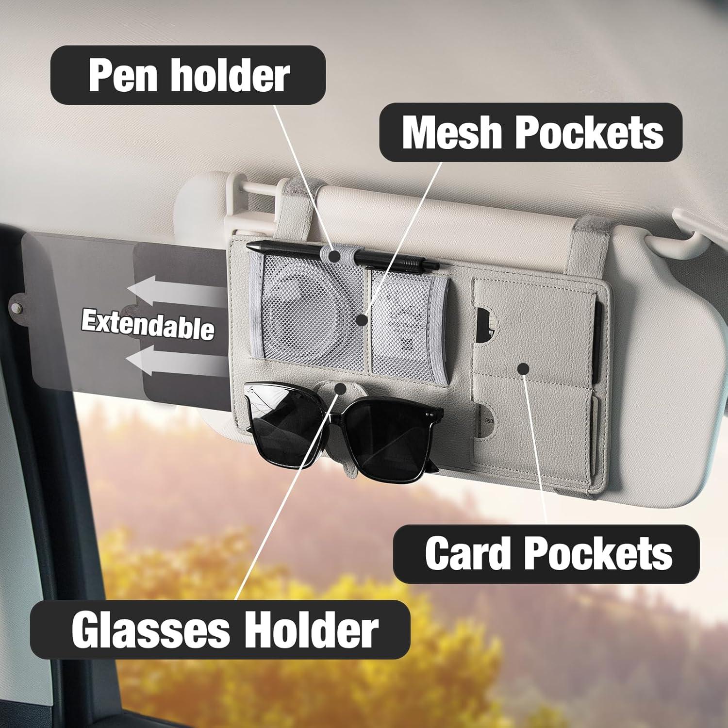 Extensor de Visera Solar SEG Direct Gris con Sostenedor de Gafas