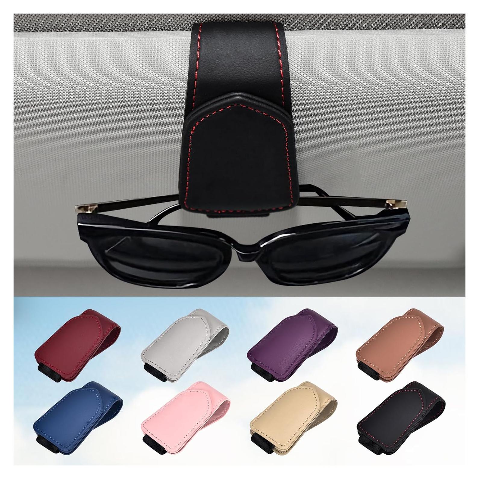 Soporte de Gafas de Sol Hoffi para Visera de Coche Negro