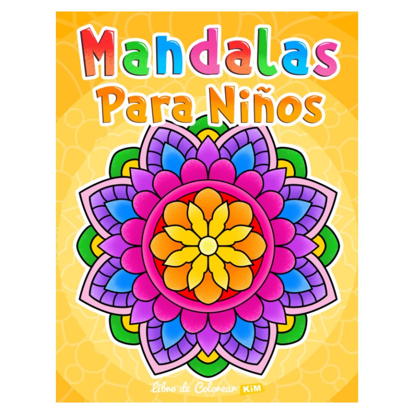 Mandalas para niños: Libro para colorear con patrones simples de mandala. (Spanish Edition)