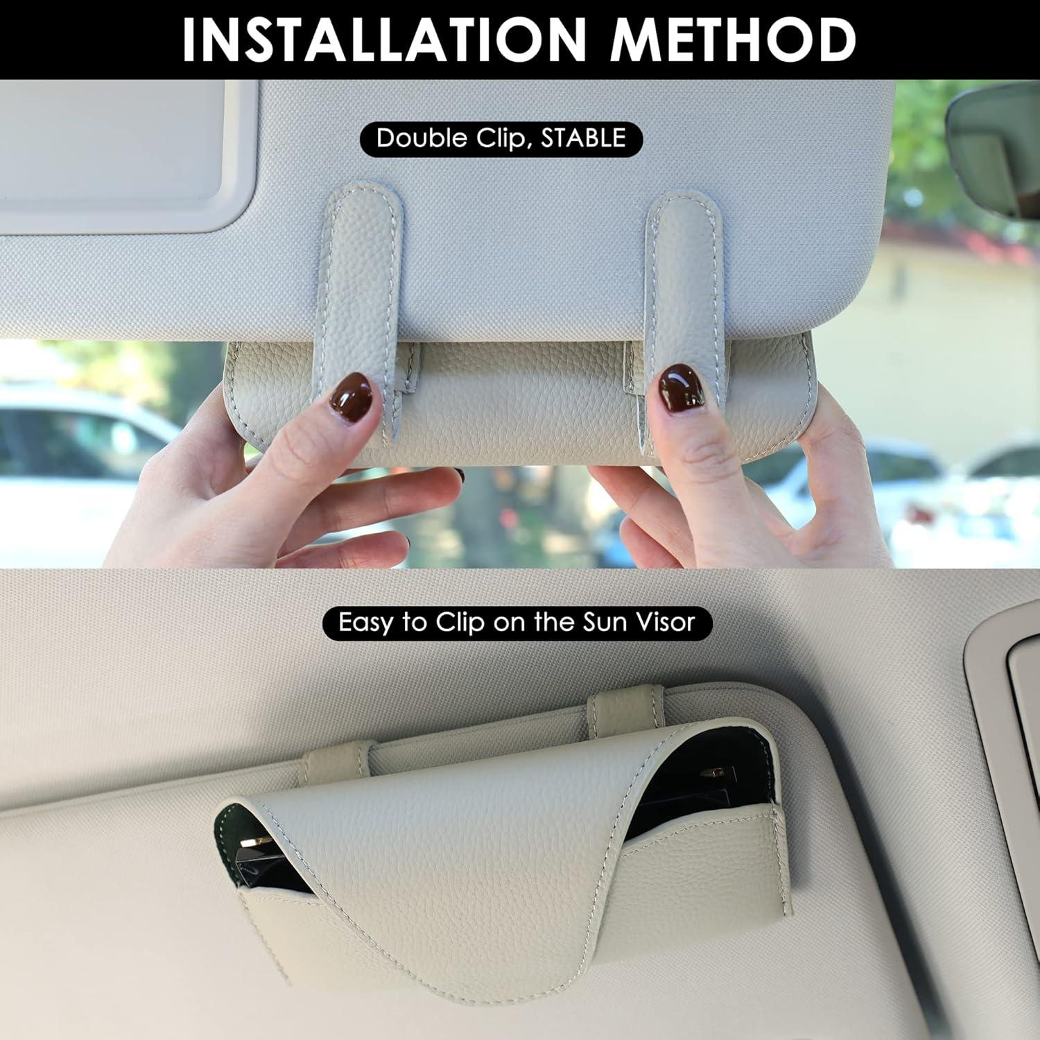 Soporte de Gafas de Sol KEVANCHO para Coche - Gris