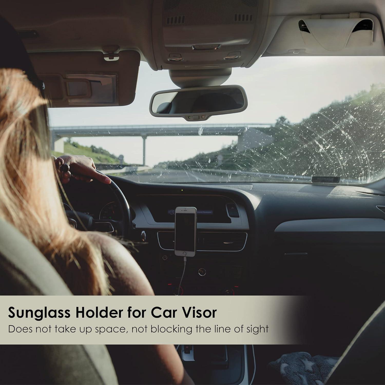 Soporte de Gafas de Sol KEVANCHO para Coche - Gris