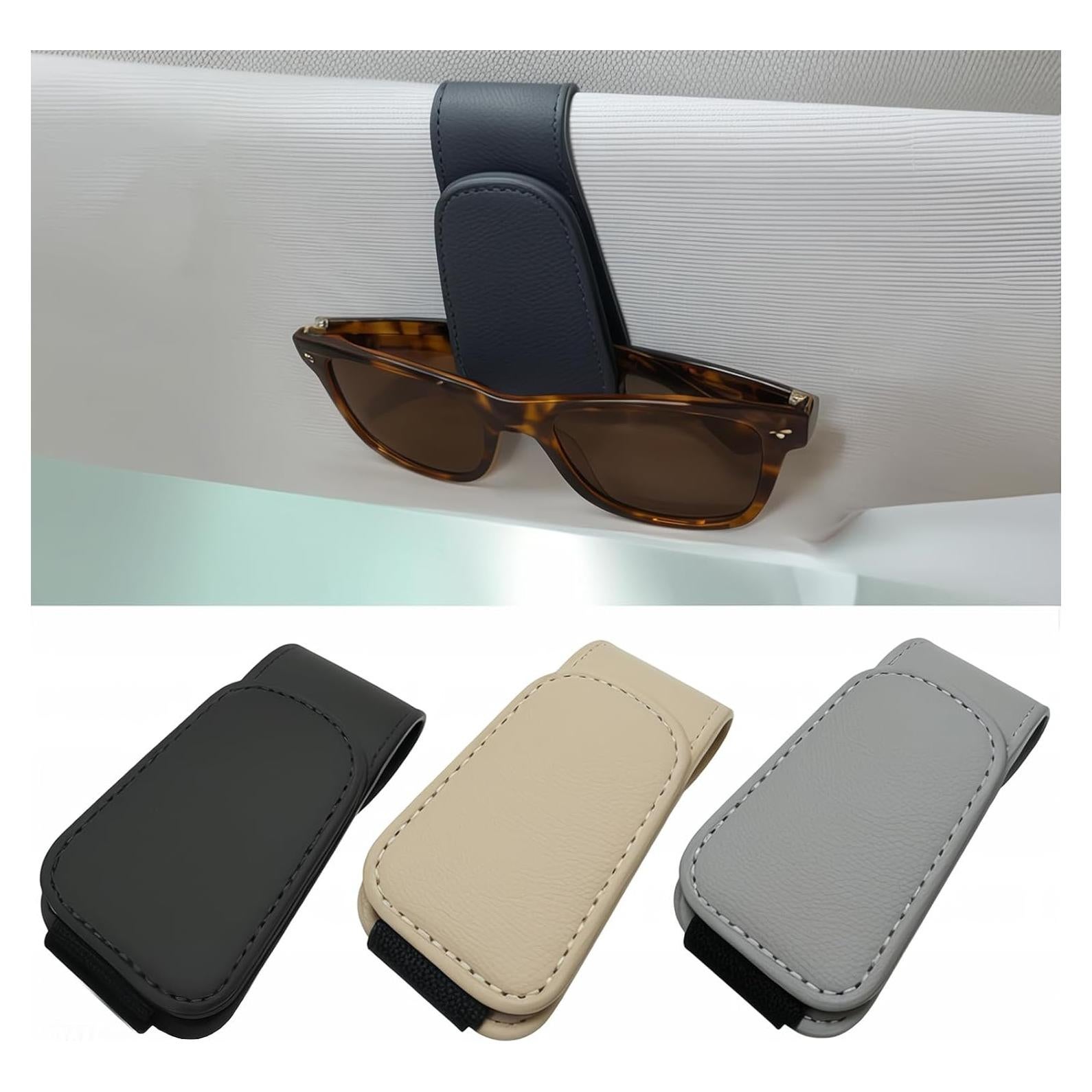 Soporte de Gafas de Sol EldHus para Coche Negro