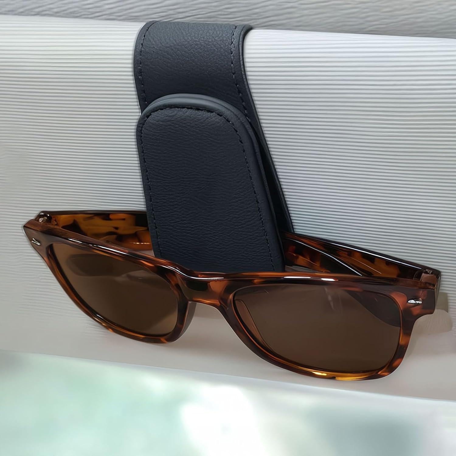 Soporte de Gafas de Sol EldHus para Coche Negro
