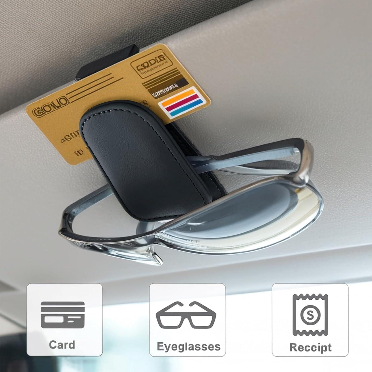 Soporte de Gafas de Sol EldHus para Coche Negro